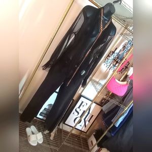 Blouse. Blashe. Black. Sheer. Long Sleeves. NWT.